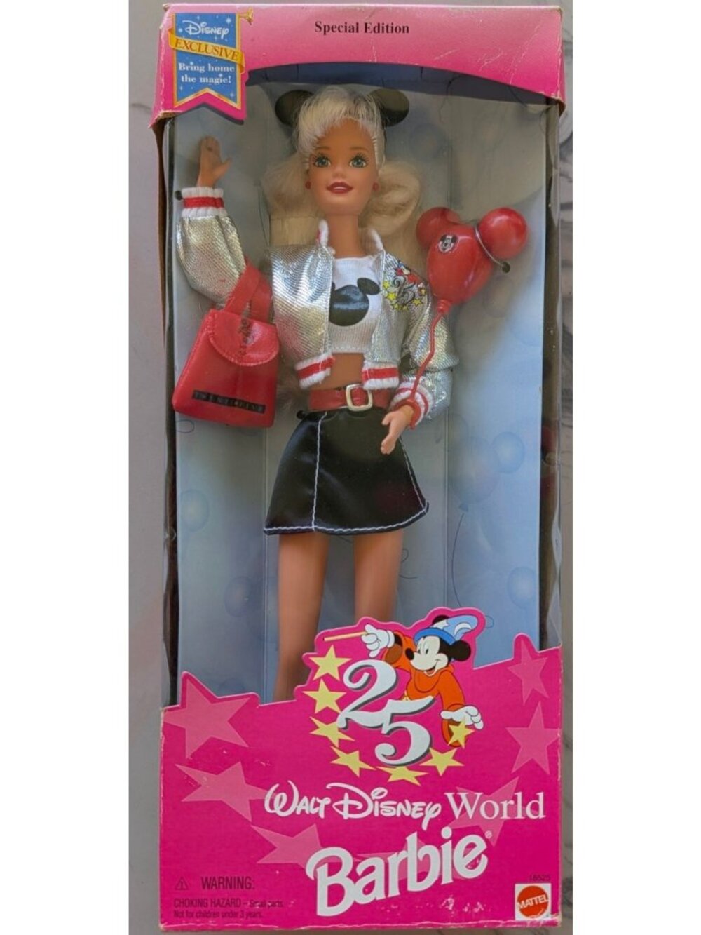 Walt Disney World 25th Anniversary Barbie Special Edition Doll Mattel New In Box